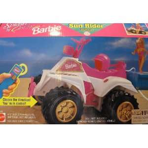 Splash n Color Barbie SUN RIDER Vehicle Remote Control Tethered QUAD 