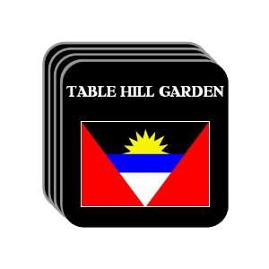  Antigua and Barbuda   TABLE HILL GARDEN Set of 4 Mini 
