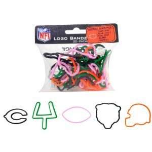  Chicago Bears NFL Logo Bandz Silly Rubber Bands 20PK Toys 