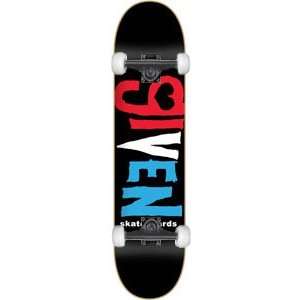  Given Team Logo Complete Skateboard   7.5 Red/Blue w 