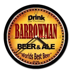  BARROWMAN beer and ale cerveza wall clock 