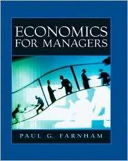 Economics for Managers, (0130924253), Paul G Farnham, Textbooks 
