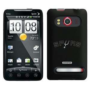  San Antonio Spurs Spurs text on HTC Evo 4G Case  
