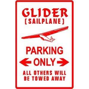  GLIDER PARKING catapult space plane fly sign