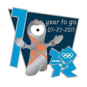 2012 Olympics Mascot 1 Year To Go Pin