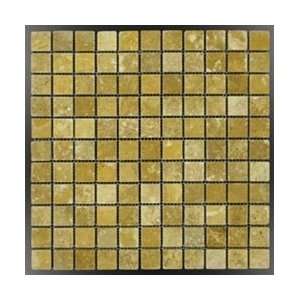    4x4 Sample of 1x1 Gold Tumble Travertine Tile 
