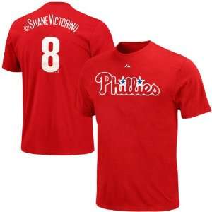   Philadelphia Phillies #8 Twitter T Shirt   Red