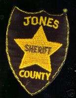 12 old Jones County Sheriff Dept. patches  