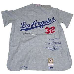  Sandy Koufax Los Angeles Dodgers Autographed Embroidered 