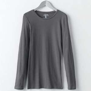  Energie® Crewneck Long Sleeve Tee Shirt, Slate Grey 