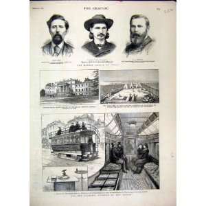  1883 Electric Tramcar Kew Bridge Wrotham House War