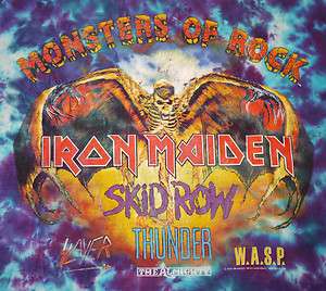   MAIDEN SLAYER WASP Vintage 1992 Tour Shirt   Thrash Metal Rock Concert