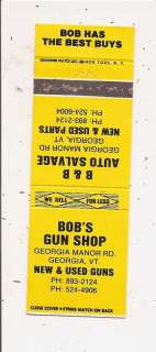 Auto Salvage & Bobs Gun Shop Georgia VT MB  