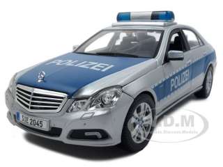   18 scale diecast car model of mercedes e class german police car by