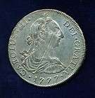 PERU SPANISH COLONIAL CHARLES III 1777 MJ 8 REALES COIN