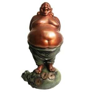  Bronze Large Laughing Buddha Classic Chinese Budai 