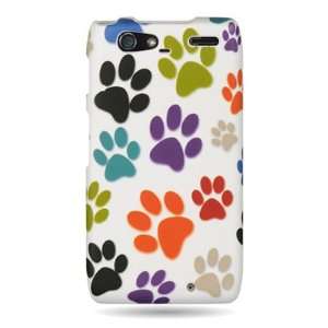 com WIRELESS CENTRAL Brand Hard Snap on Shield With MULTICOLORED PAWS 