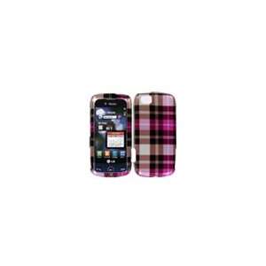  Lg Sentio GS505 Crystal Hot Pink Checker Cell Phone Snap 