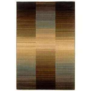  Langham Horizons Brown and Blue 710x10 Area Rug