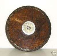 Wooden discus Olympics track and field, 7 inch OLD  