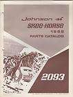 1969 JOHNSON SKEE HORSE SNOWMOBILE PARTS MANUAL