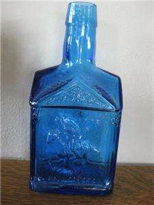 Paul Revere Eagle Blue 8 Wheaton NJ Syrup Bottle EXC  
