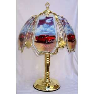  6 Panel Brass Touch Lamp  Chevy Design