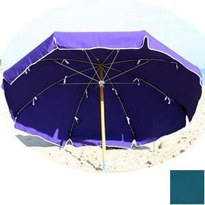  Metal Frame Beach Umbrella   Turquoise