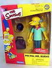 PIN PAL MR. BURNS THE SIMPSON TOYFARE EXCLUSIVE MAIL AWAY MIP 2001 