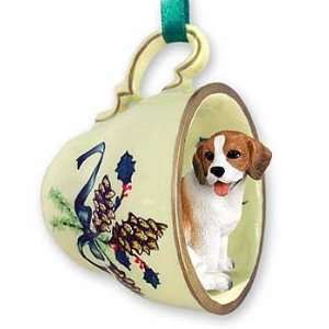  Beagle Teacup Christmas Ornament