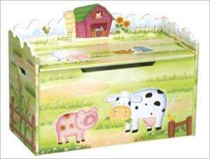 GUIDECRAFT LITTLE FARMHOUSE TOY BOX CHEST BENCH KID NEW  