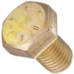 Grade 8 Zinc Yellow Chromate Plated Steel Hex Cap Screw, USA Made, 5 