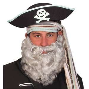  Pams Pirate Beards  Bushy Beard (Grey) Toys & Games
