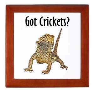 Bearded Dragon Got Crickets Pets Keepsake Box by 