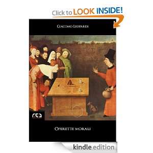   morali (Italian Edition) Giacomo Leopardi  Kindle Store