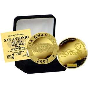   San Antonio Spurs 2007 NBA 24KT Gold Champion Coin