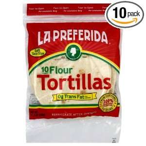 La Preferida Flour Tortillas 6 inch, 1 Count (Pack of 10)  