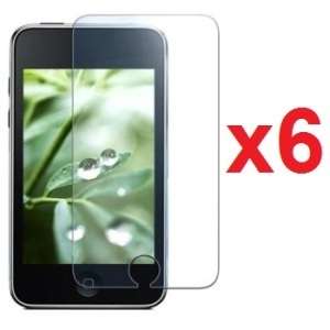 6X CLEAR LCD SCREEN PROTECTOR FOR iPOD TOUCH 3 3rd GEN  