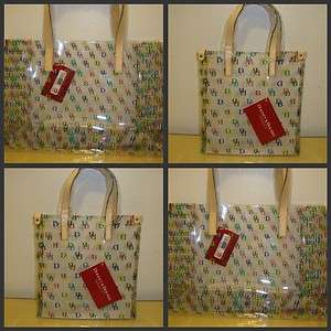 NWT DOONEY & BOURKE CLEAR TOTES IT SHOPPER SIGNATURE DB DESIGN SMALL 
