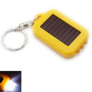   Power 3 LED Flashlight Torche with Key Chain Yellow