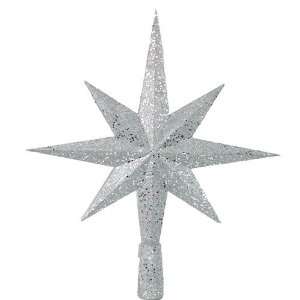  Silver Glitter Star Tree Topper