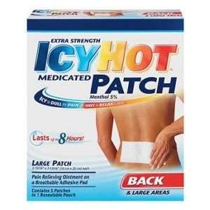  Icy Hot Extra Strength Pain Relief Patches Back & Large 