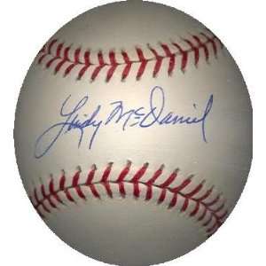  Lindy McDaniel autographed Baseball