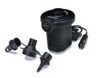 INTEX 12V Quick Fill DC Electric Air Pump w/ Adapter Nozzles 