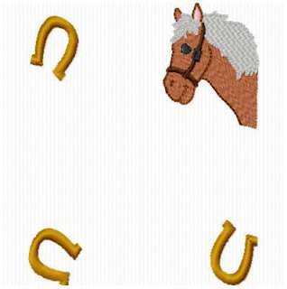 SINGLE HORSE BLANK FONT FRAME MACHINE EMBROIDERY DESIGN  