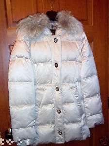 Coach Bonnie Coyote Fur Hood Puffer Winter Parka Coat Jacket Small 