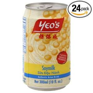 Yeos Soy Bean Drink, 10.1 Ounces (Pack of 24)  Grocery 