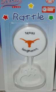 NCAA Texas Longhorns Baby Rattle New  