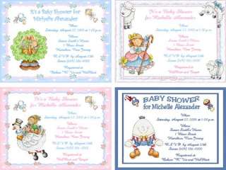 10 Nursery Rhyme Designs Personalized Baby Shower Invitations w 