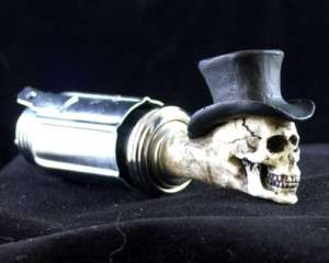 Top Hat Skull Car Cigarette Lighter Hot Rat Street Rod  